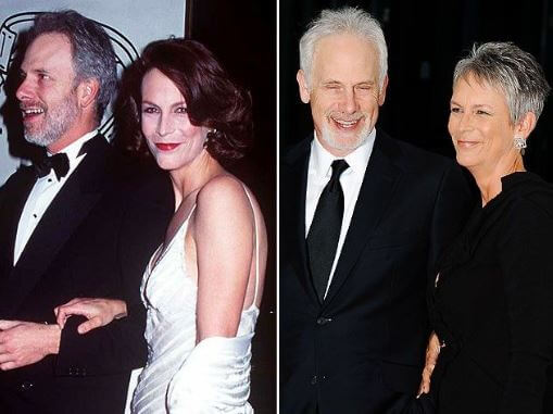 Ruby Guest parents Jamie Lee Curtis and Christopher Guest then and now.